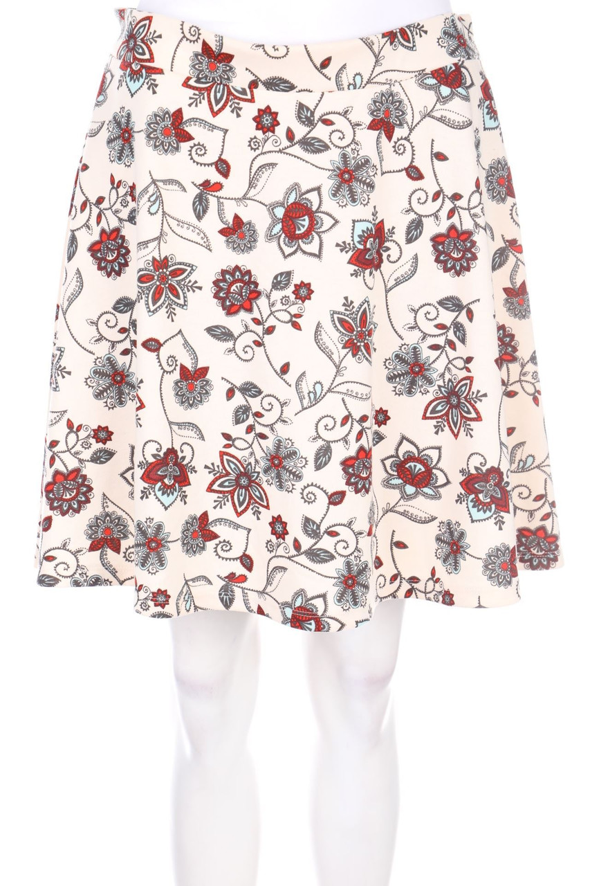 H&M - Jersey-Minirock mit floralem Muster - M