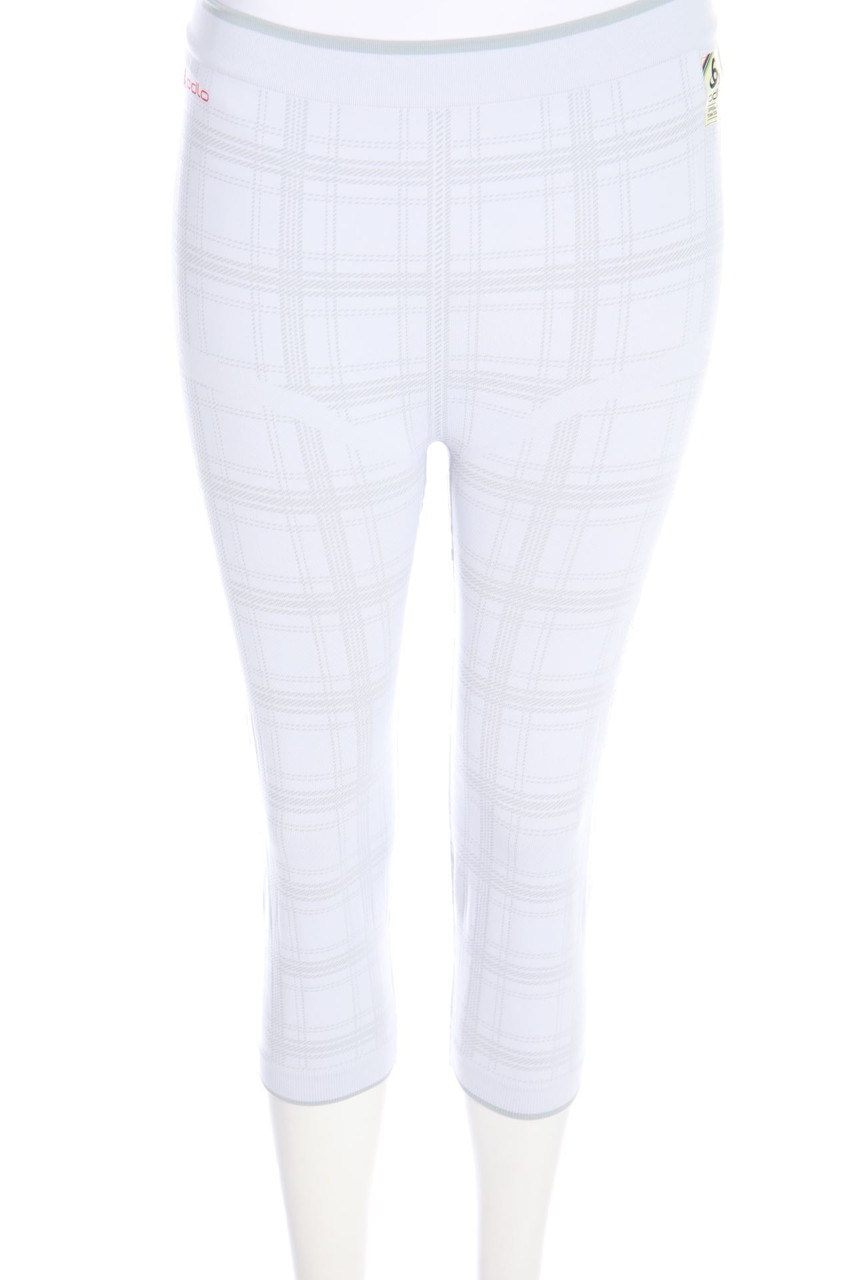 odlo - Sport-Leggings mit Karo-Muster - XL