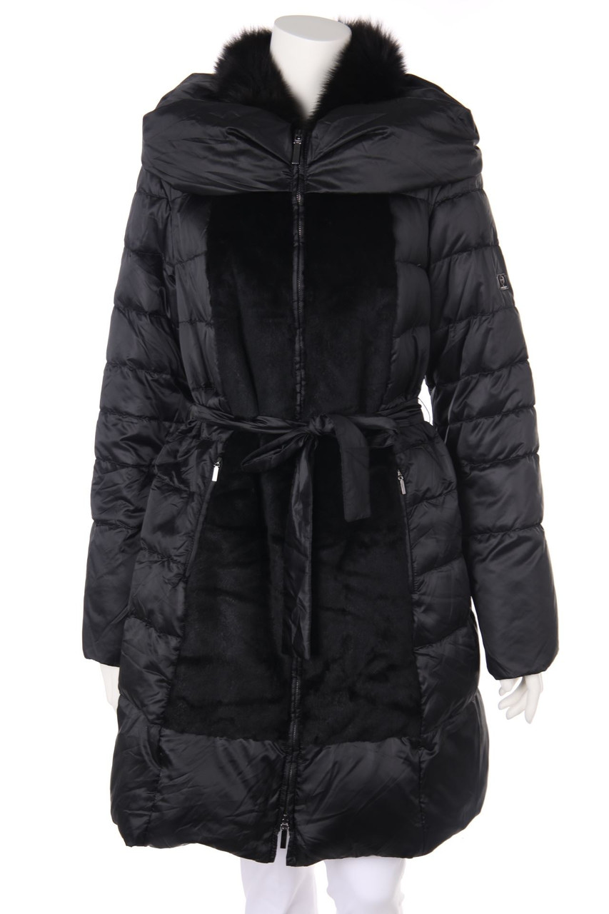 VOYAGE by MARINA RINALDI - Daunen-Mantel mit Echt-Pelz-Besatz - L