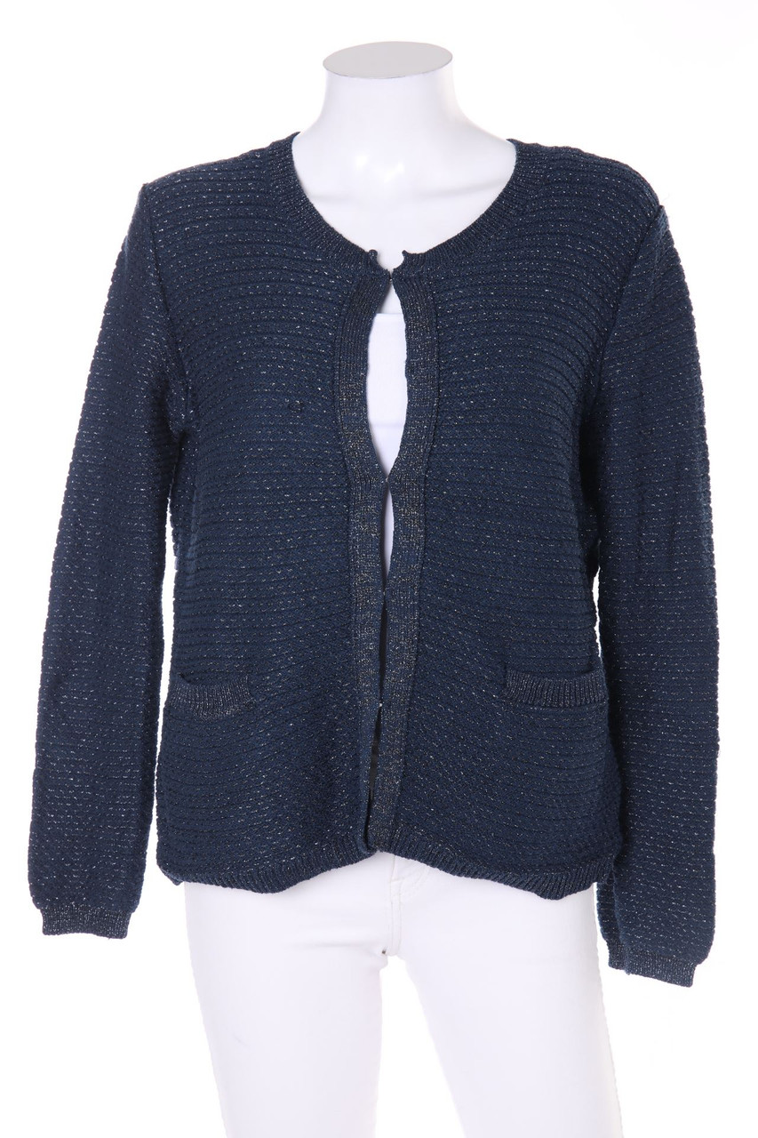 intimissimi - Baumwoll-Cardigan mit Metallic-Effekt - L
