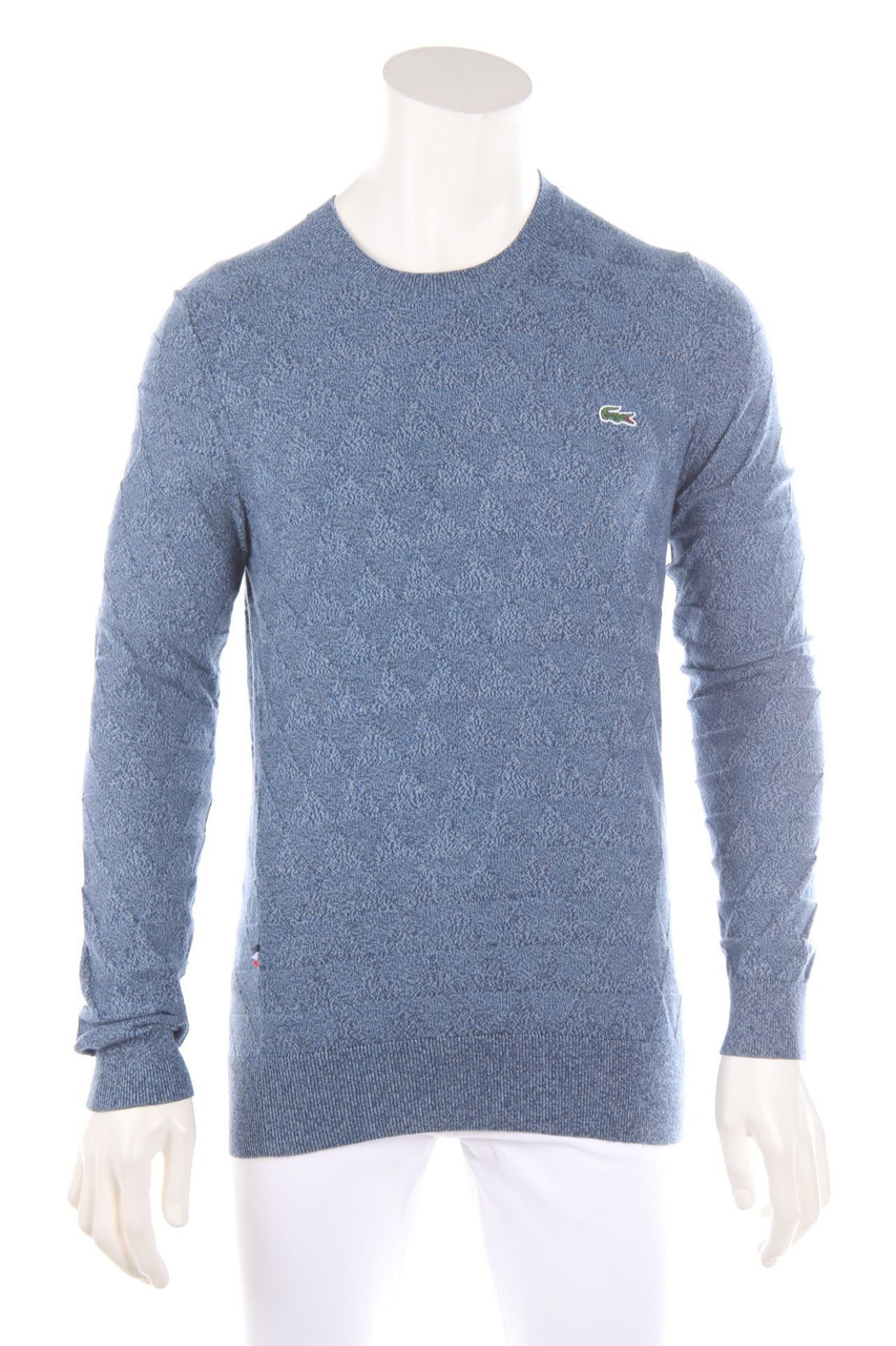 LACOSTE LIVE - Baumwoll-Strick-Pullover mit Logo-Patch - S