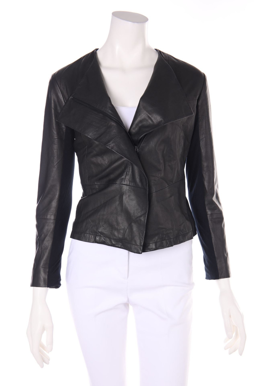 EMPORIO ARMANI - Lederjacke mit asymmetrischem Schnitt - D 36