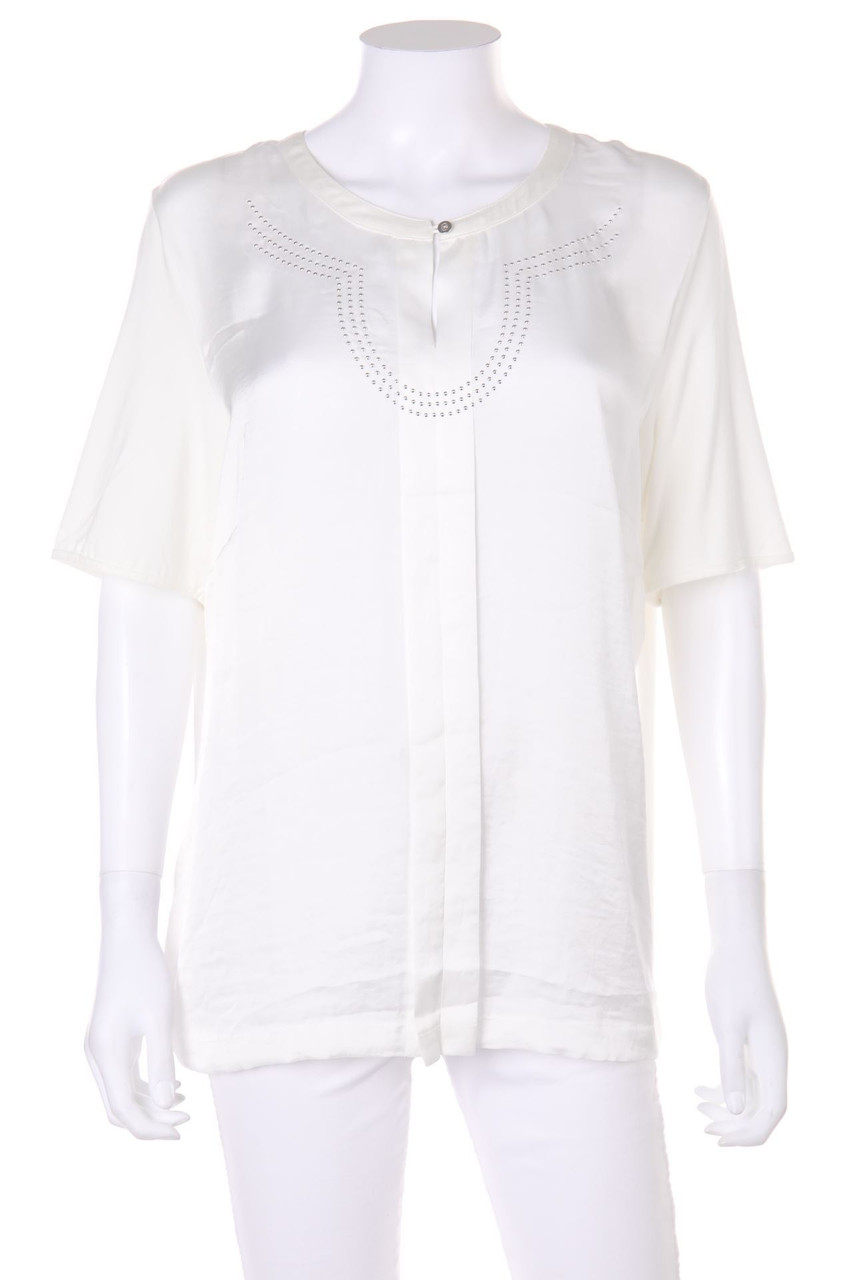 EUGEN KLEIN - Tunika-Bluse mit Applikationen - XXL