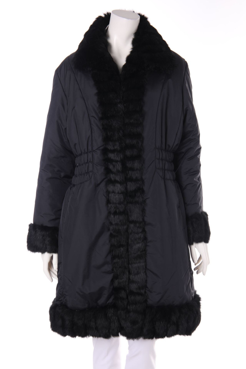 TUZZI - Mantel mit Pelz-Besatz - D 42