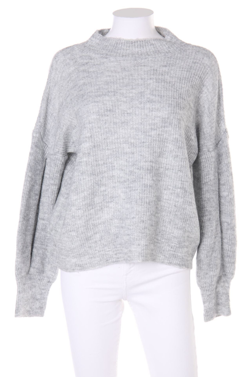 CAROLL - Metallic-Strick-Pullover mit Wolle - L