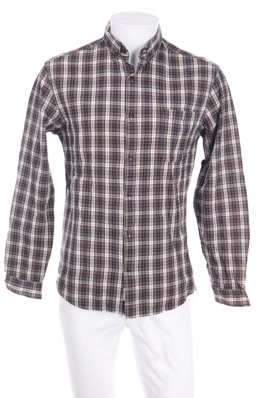 SELECTED HOMME - kariertes Button-down-Hemd - M