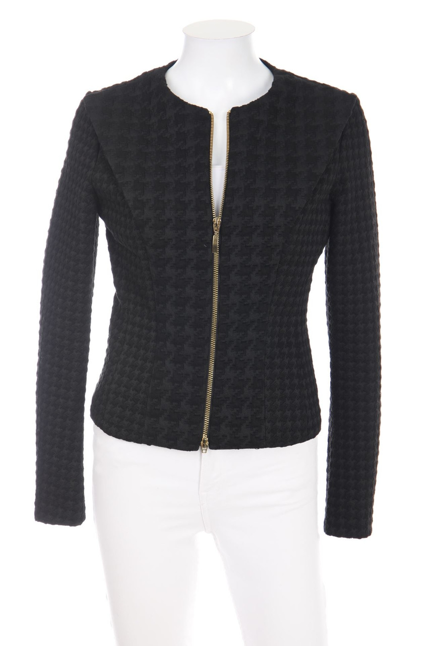 SANDRO FERRONE - Jacke mit Hahnentritt-Muster - D 36