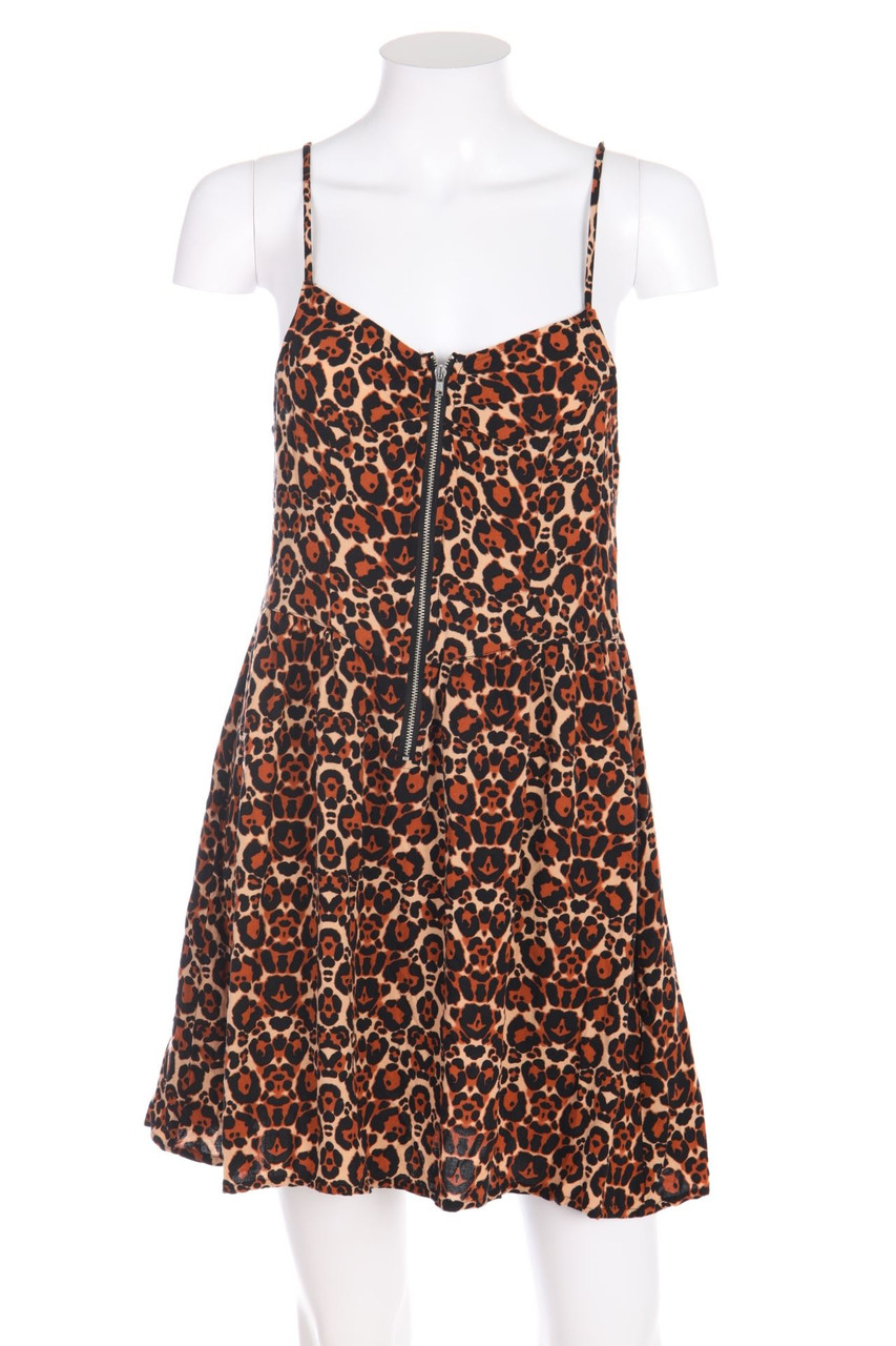 H&M DIVIDED - Kleid aus Viskose mit Leo-Print - D 36