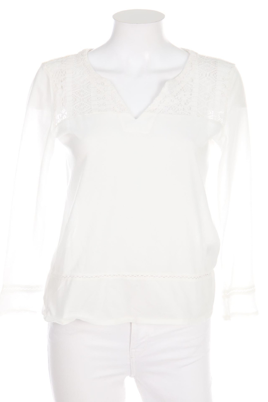 ONLY - Bluse mit Spitzen-Einsatz - S