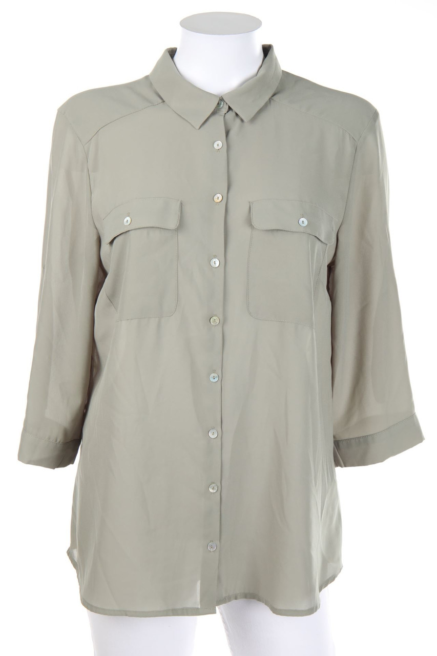 H&M - Bluse mit 3/4-Ärmel mit Roll-up-Manschette - D 42