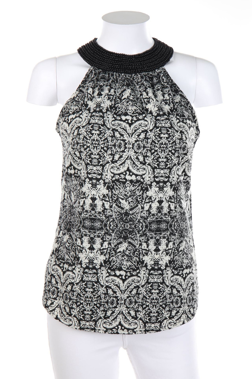 zebra - Blusentop mit Perlen - XS