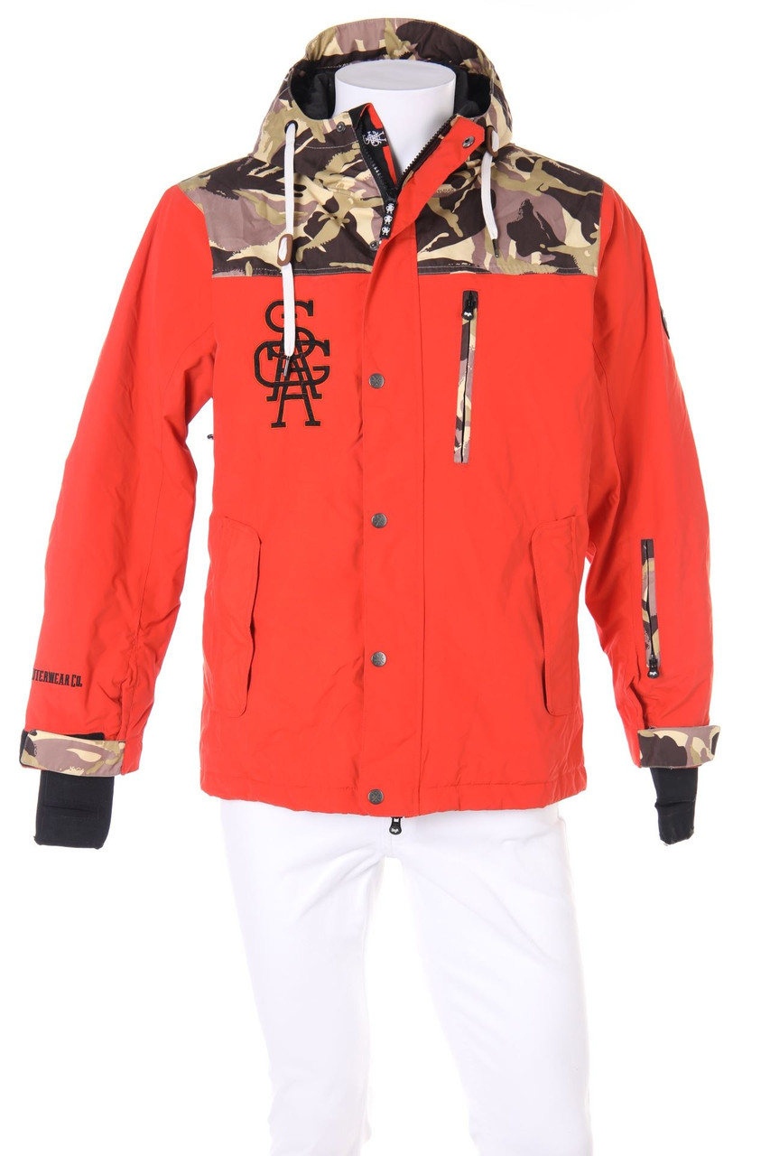 SAga. - Ski-Jacke mit Logo-Stickerei - S