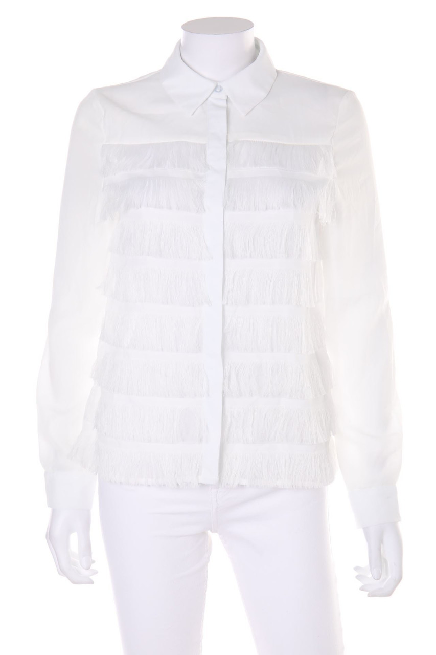 FASHION UNION - Hemd-Bluse mit Fransen - D 36