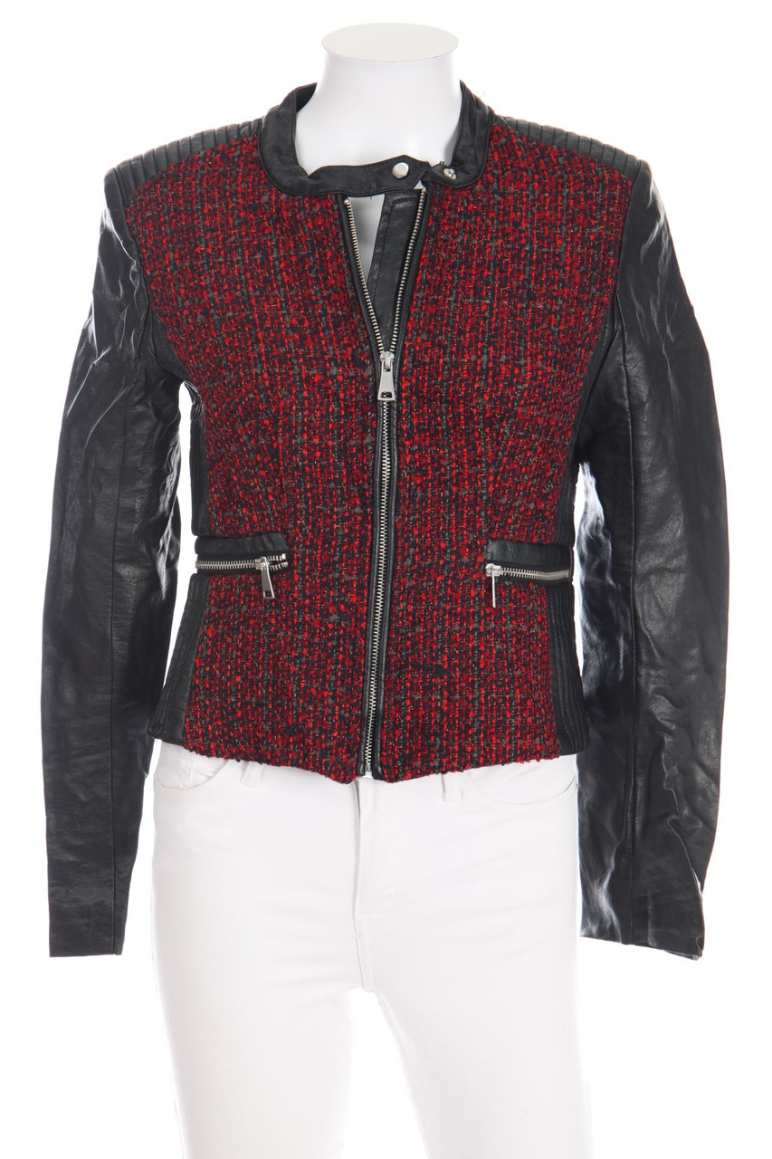 H&M - Kunstlederjacke mit Metallic-Effekt - D 38