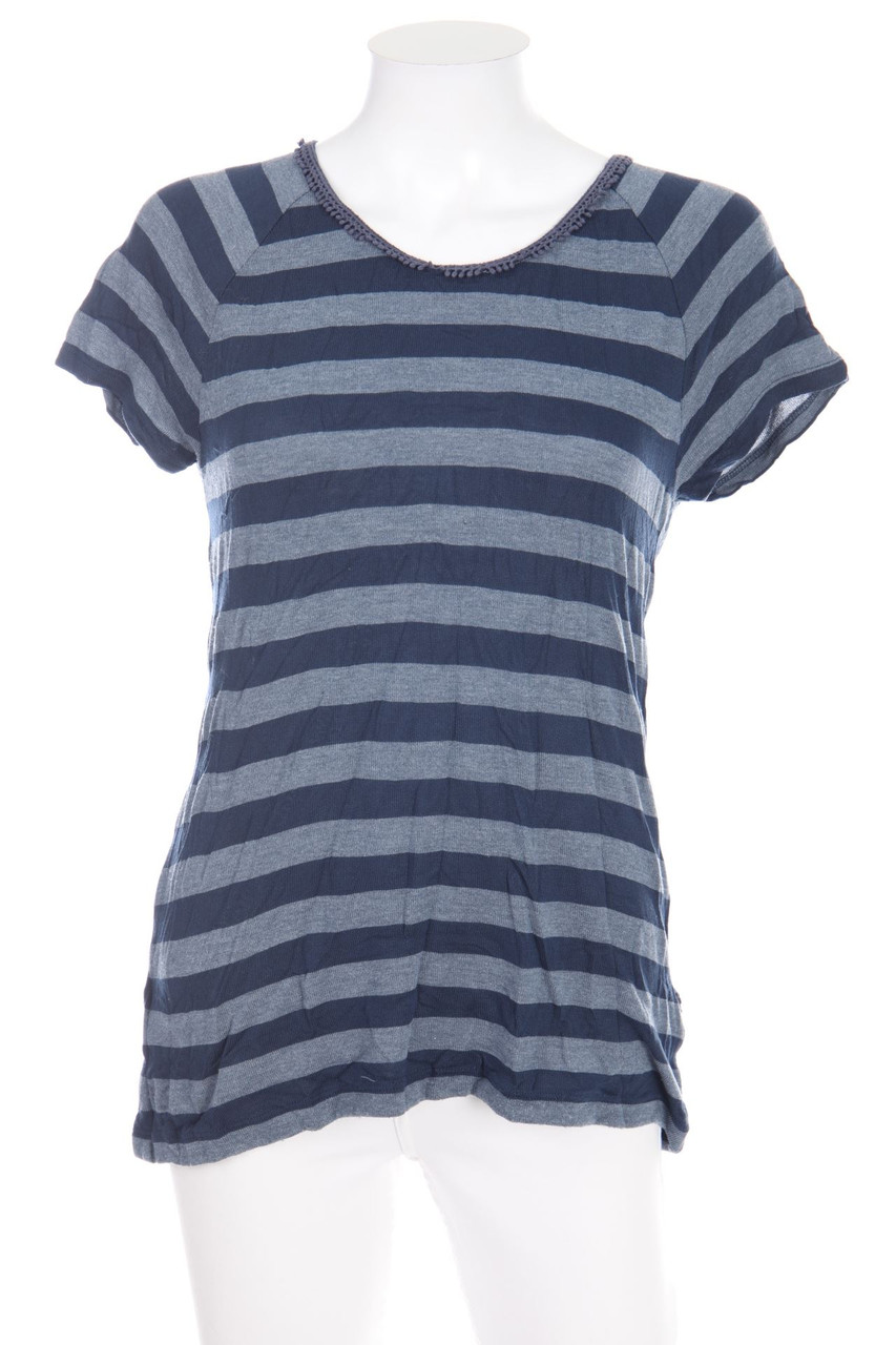 ESPRIT de corp - Streifen-Strick-Pullover mit tiefem Rückenausschnitt - M