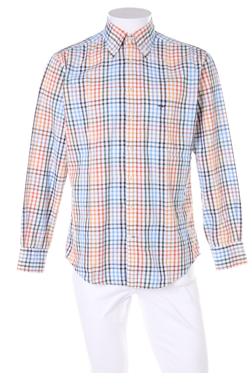 FYNCH-HATTON - kariertes Button-down-Hemd - 39