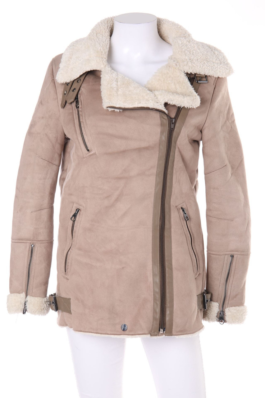 Bershka - Faux Shearling-Jacke - XS