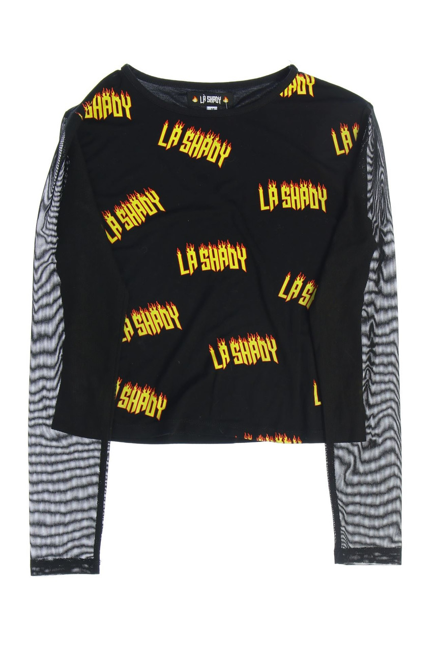 LÀ SHADY FOR FRESH GIRLS ONLY - T-Shirt mit Logo-Print - 164