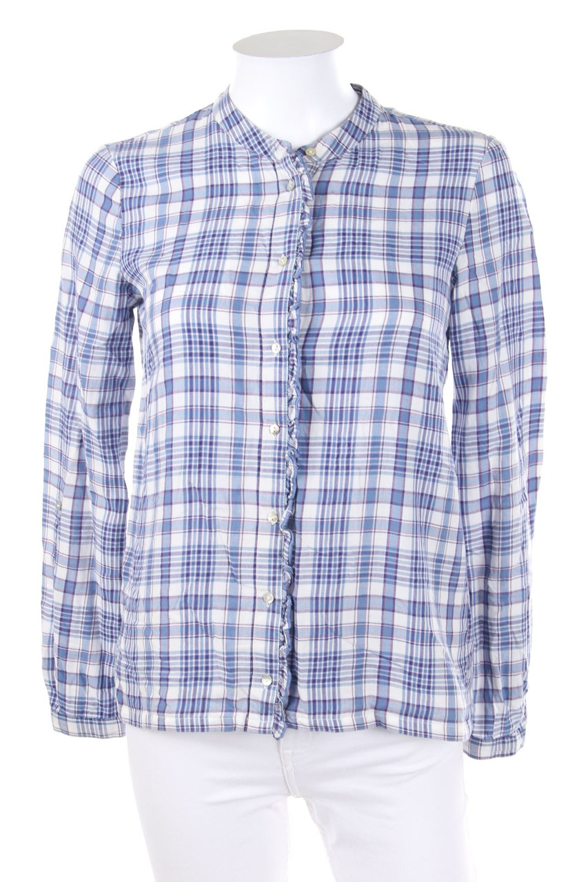 ESPRIT - Hemd-Bluse mit Krempel-Ärmeln - D 34