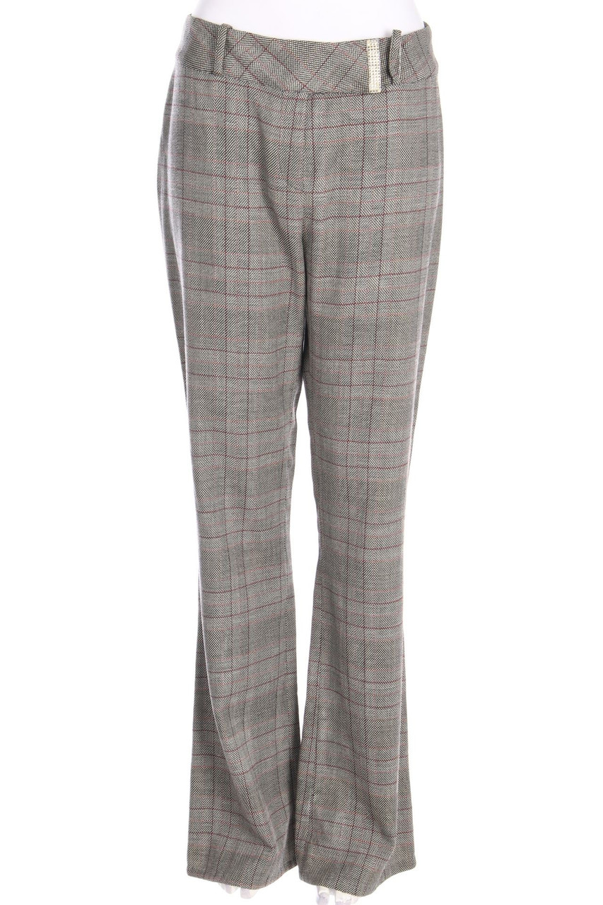 SCHUMACHER - Karo-Hose mit Schurwolle - L