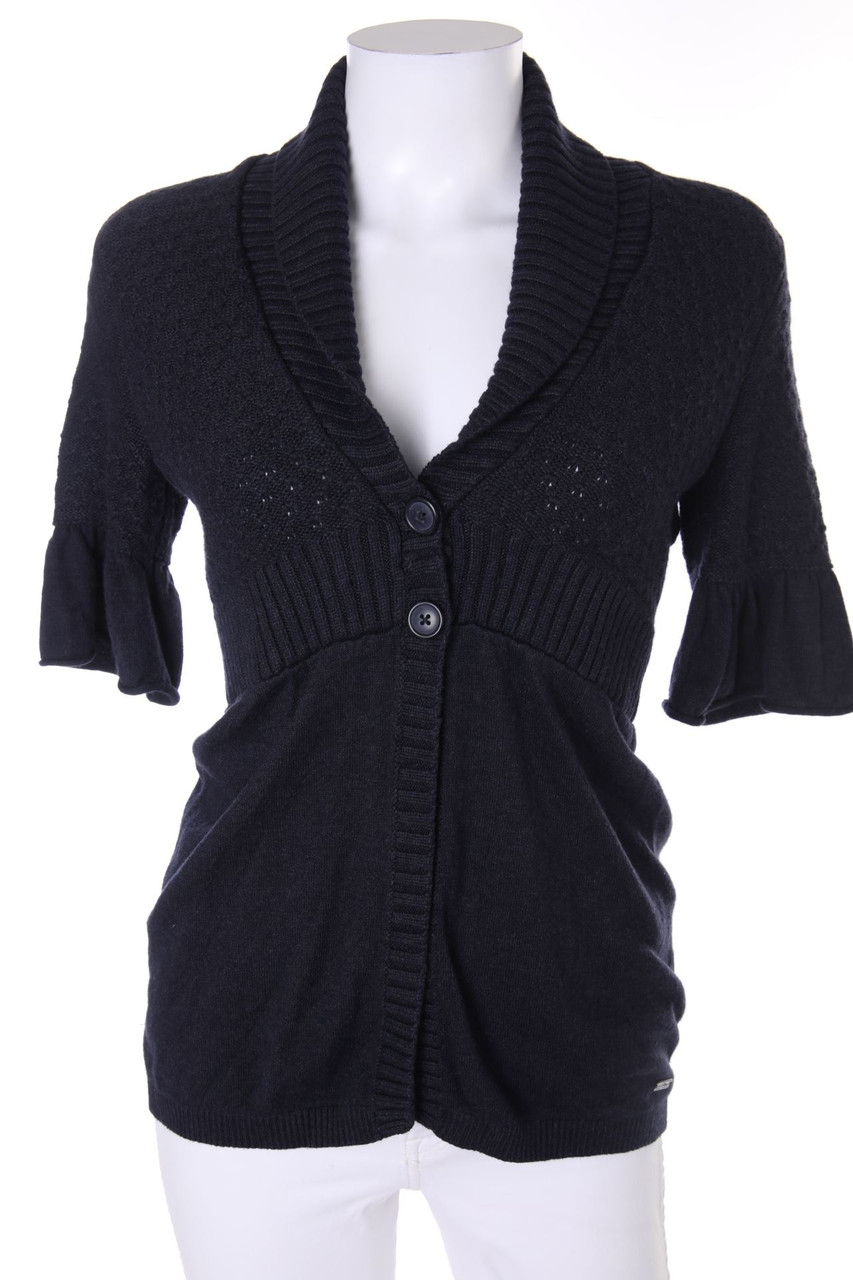 s.Oliver - Kurzarm-Cardigan mit Angora - D 36