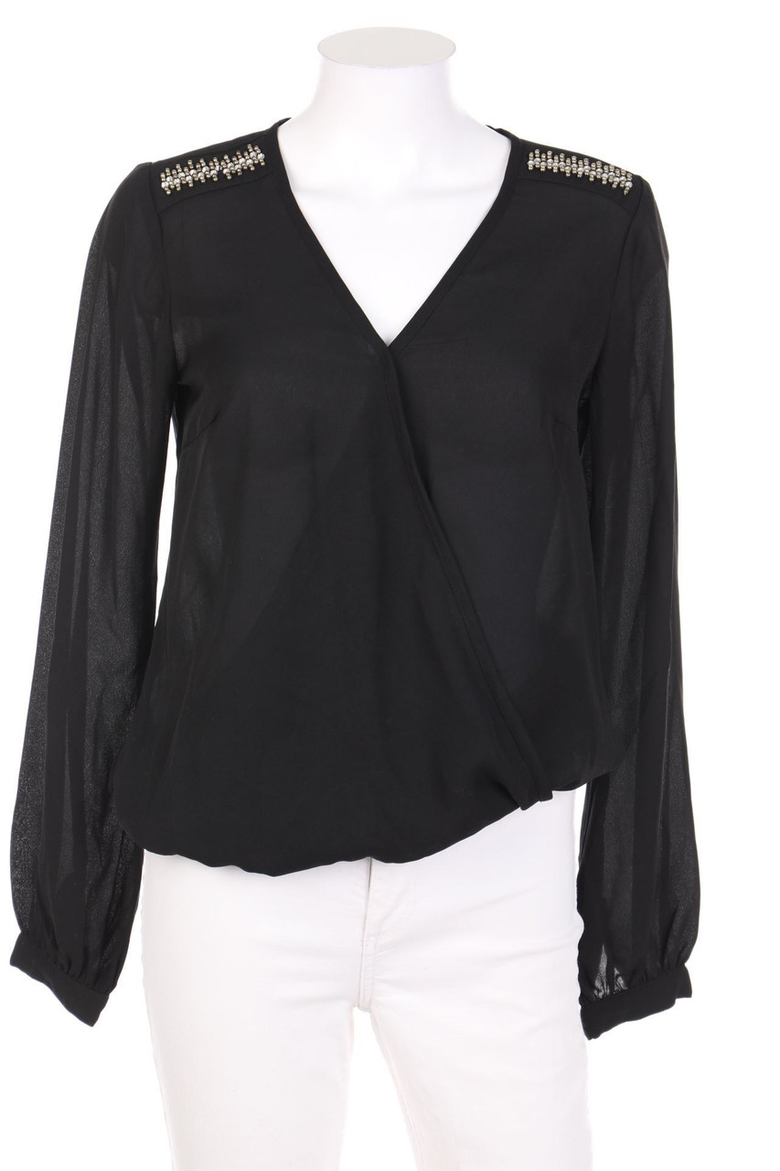 BODYFLIRT - Bluse mit Schmuckstein-Applikation - D 34