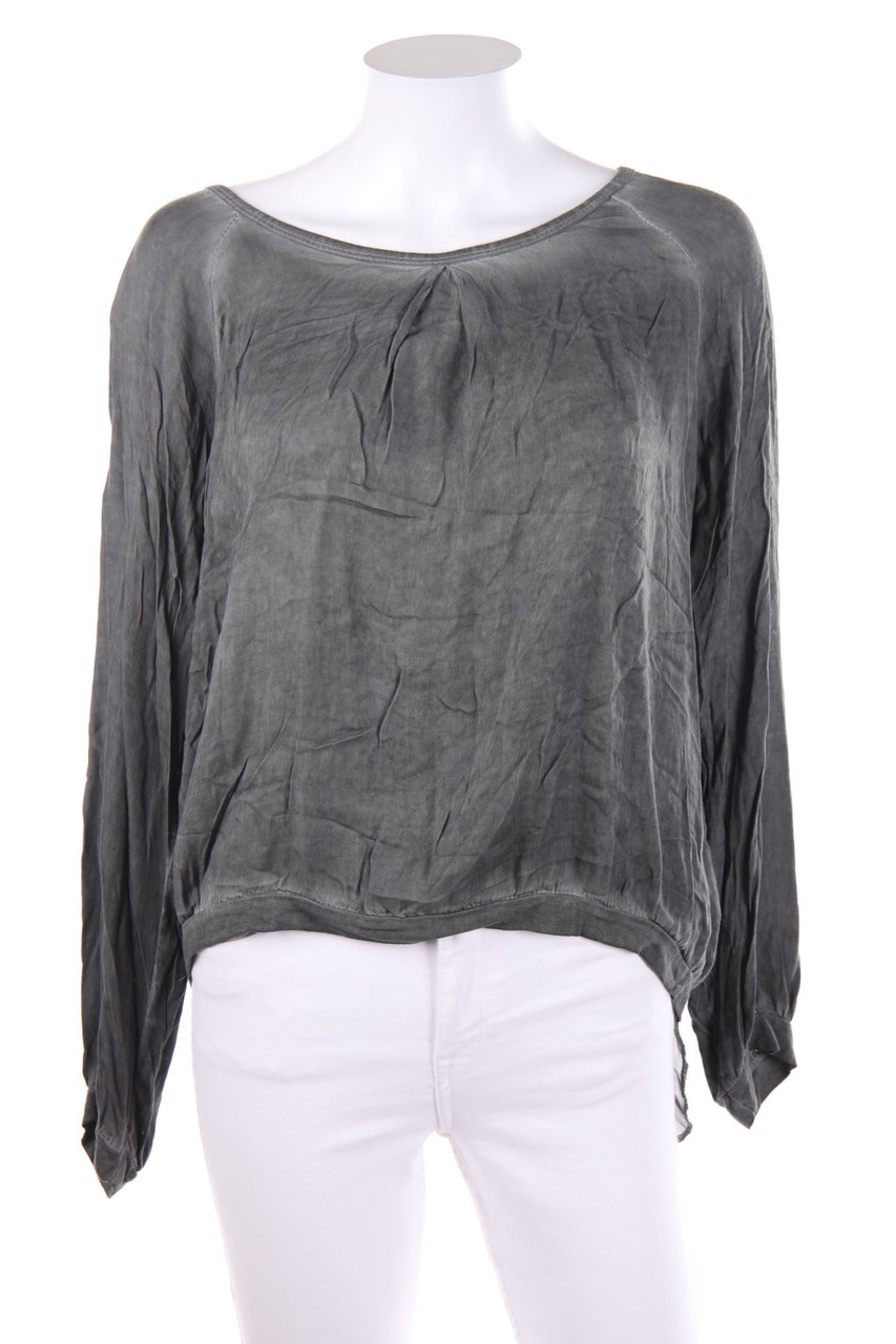 Ohne Label - Garment Dyed-Bluse im Layer Look - M