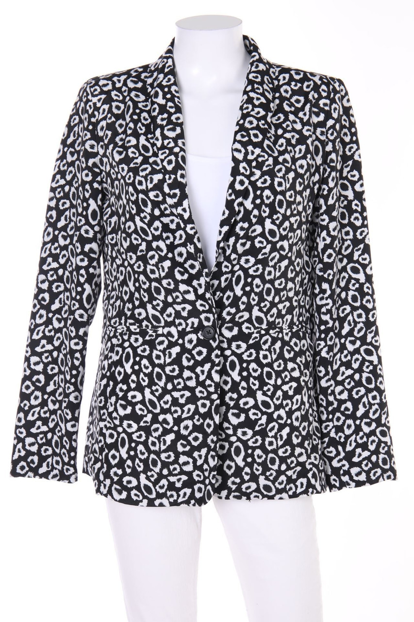 AMISU - Blazer mit Animal-Print - D 38