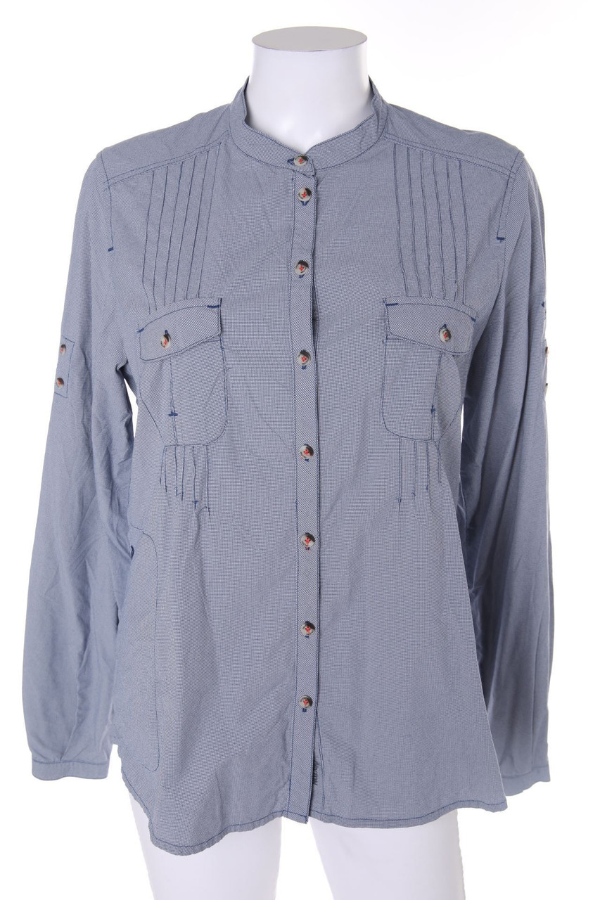 SALEWA - Bluse mit Karo-Muster mit aufgesetzten Taschen - D 42