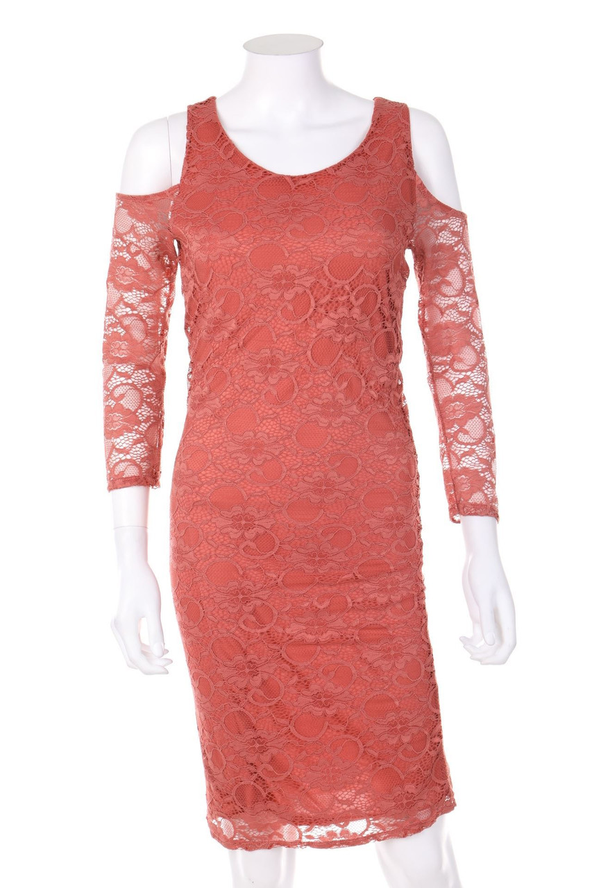 zebra - Kleid aus Spitze mit Cut-outs - S