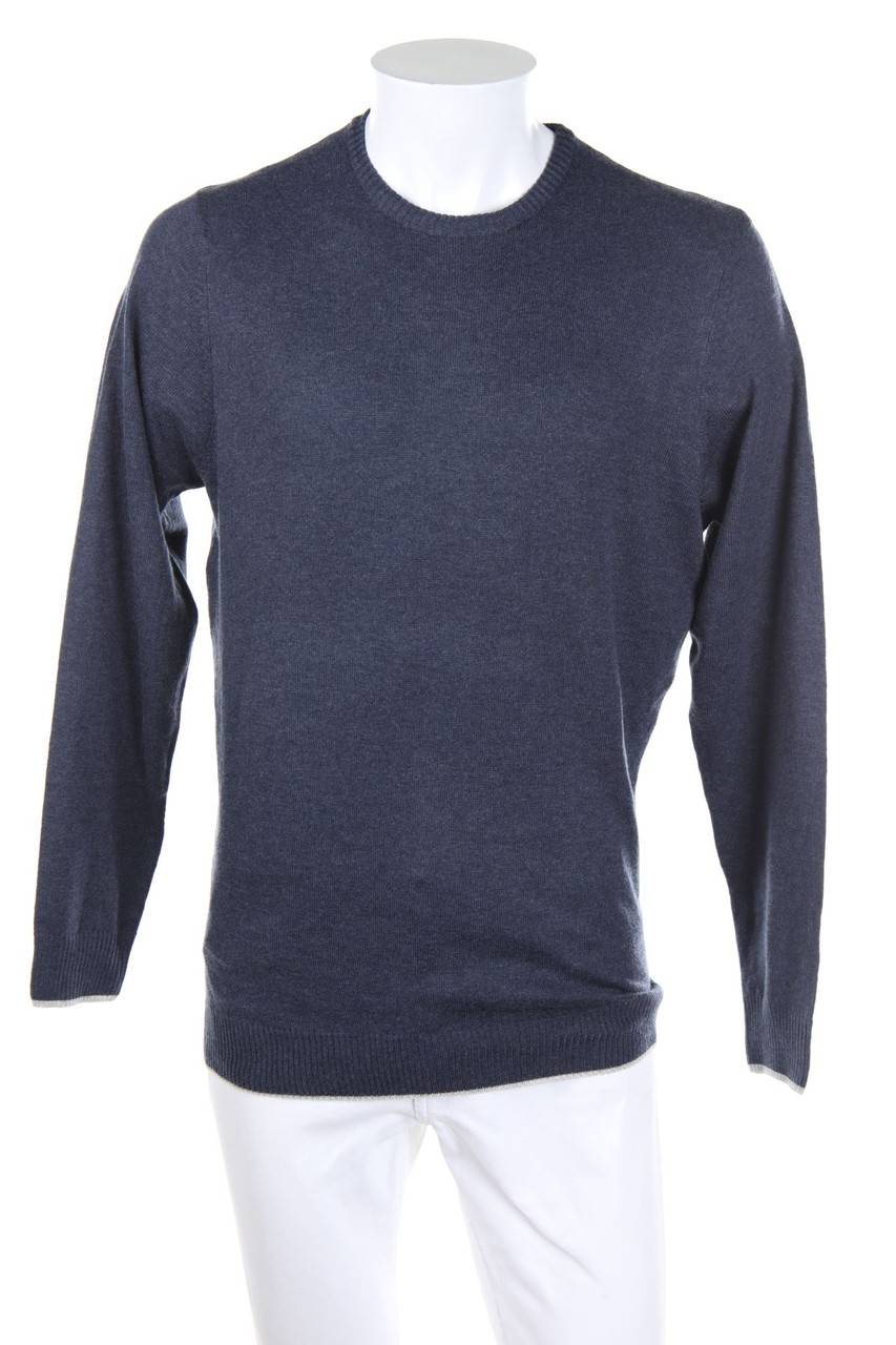 COTTON & SILK - Pullover mit Elbow Patches - L