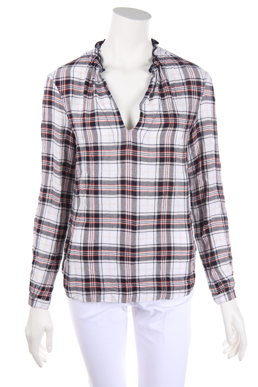 Marc O´Polo - Bluse mit Karo-Muster - D 36