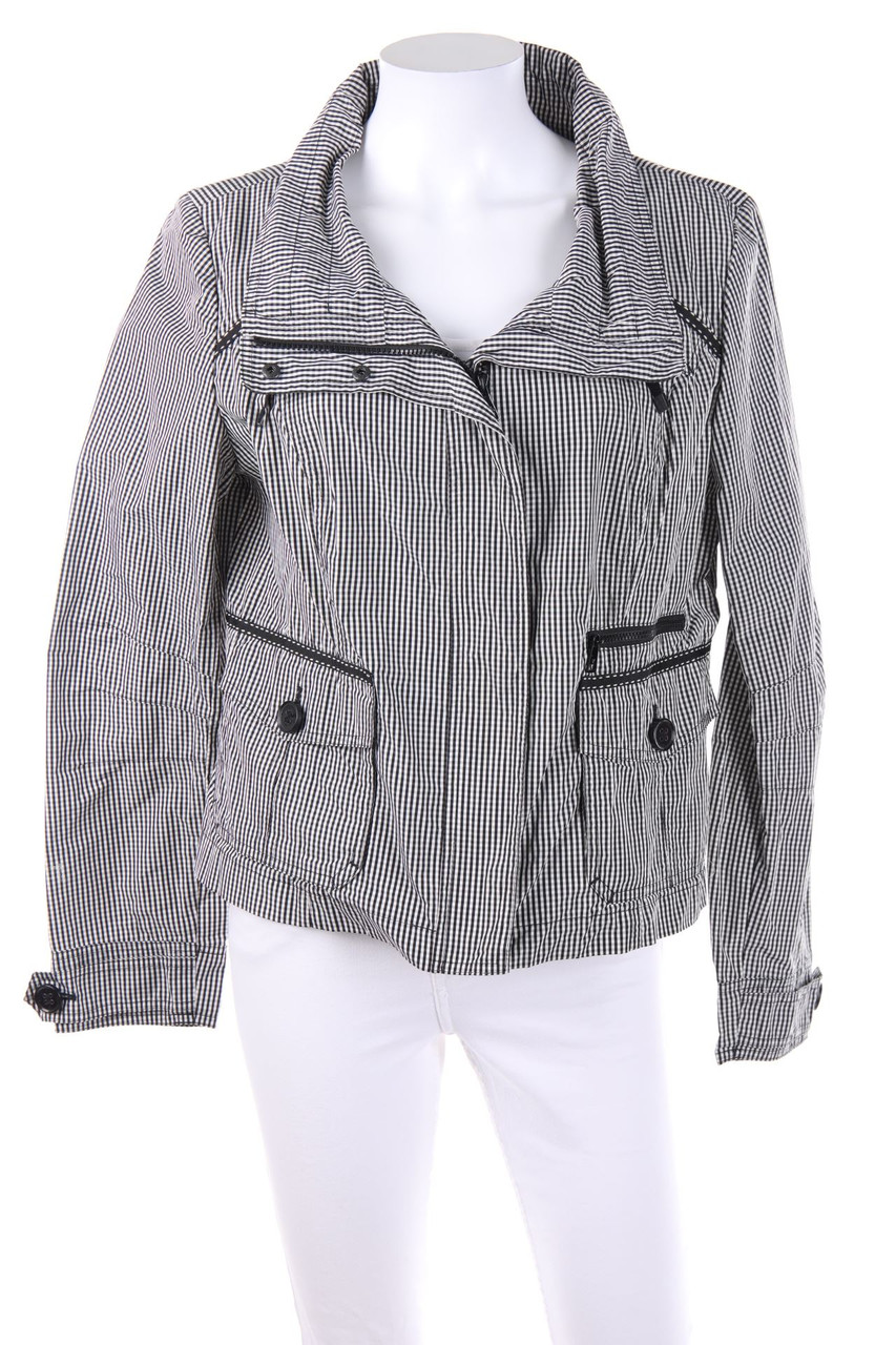 FUCHS SCHMITT - Jacke mit Karo-Muster - D 40