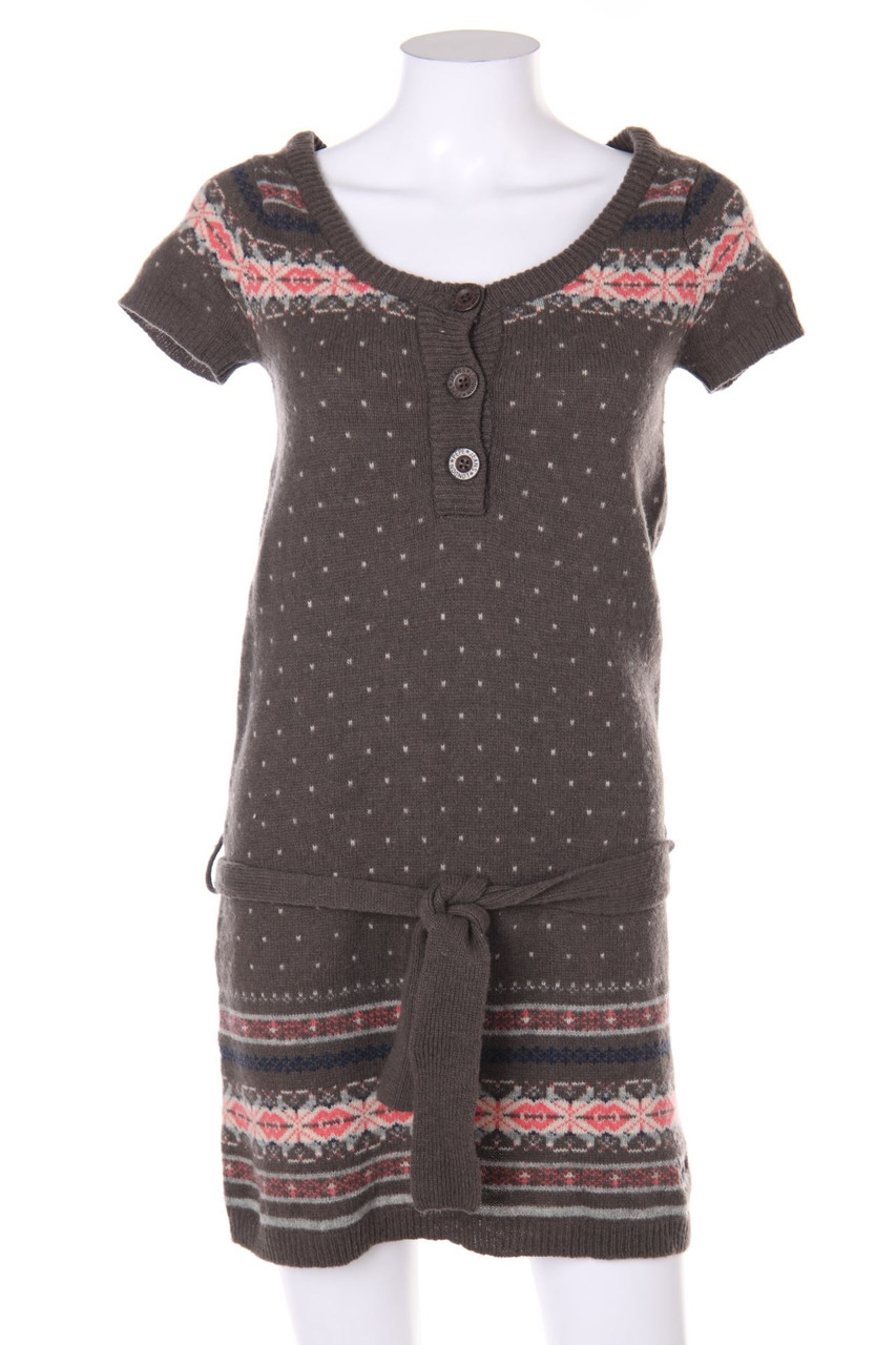 Pepe Jeans London - Kurzarm-Strickkleid mit Lambswool - S