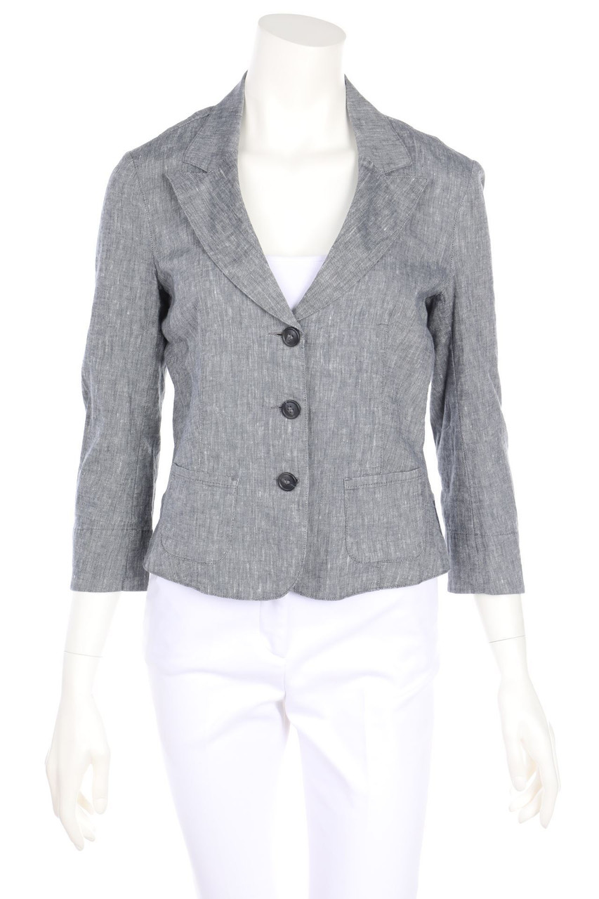 AJ ARMANI JEANS - Blazer mit Reverskragen aus Leinen-Mix - M