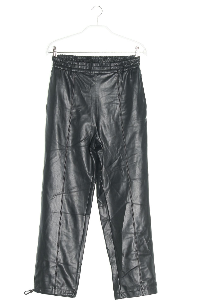 ZARA - Faux Leather-Jogger-Hose - XS