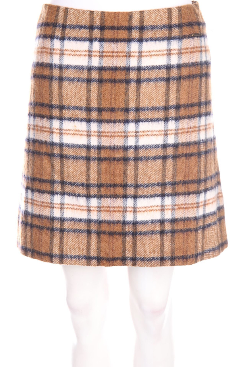 comma - Minirock mit Wolle mit Karo-Muster - D 34