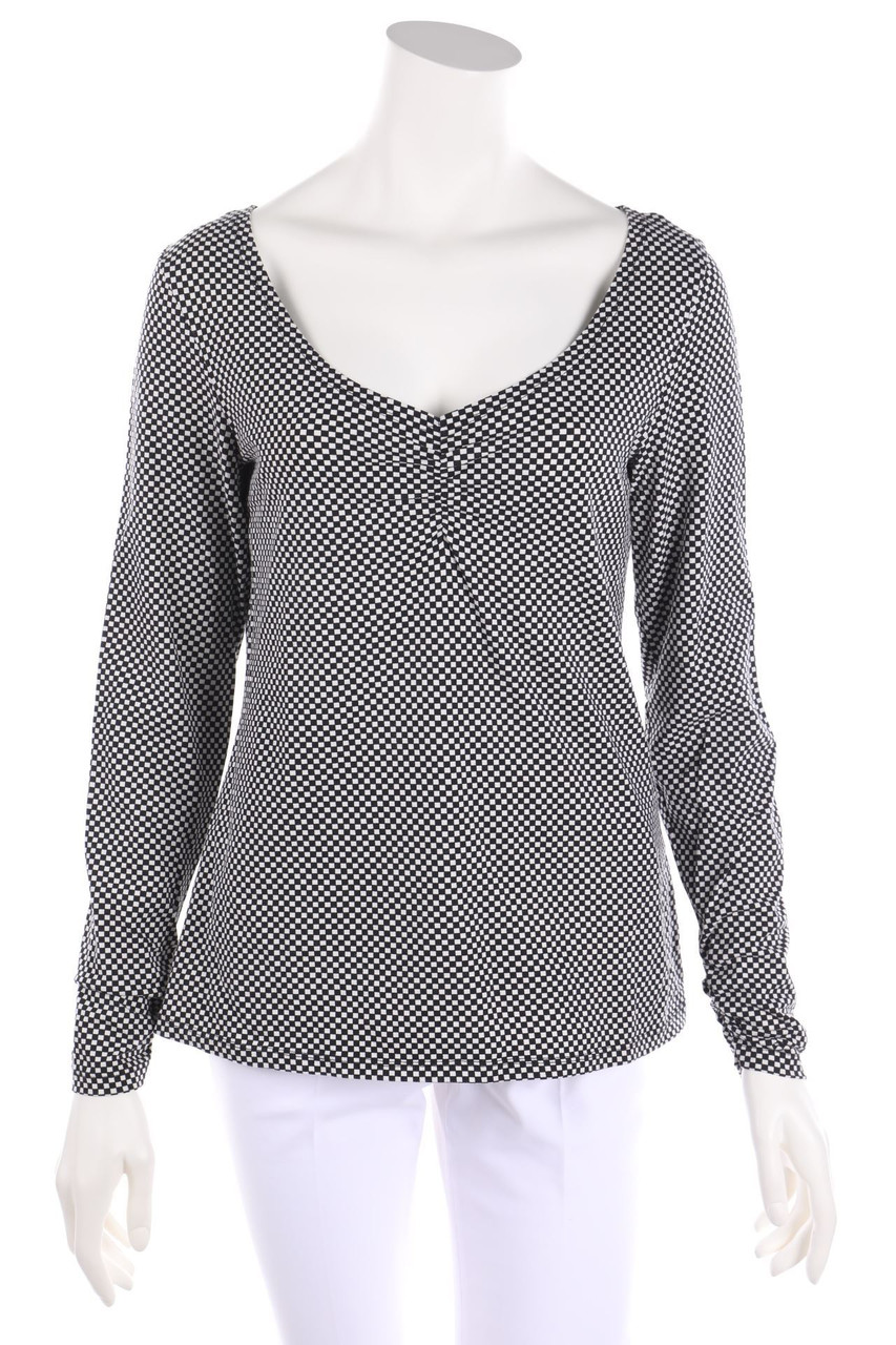 Gudrun Sjödén - Longsleeve-Shirt mit Karo-Muster - M