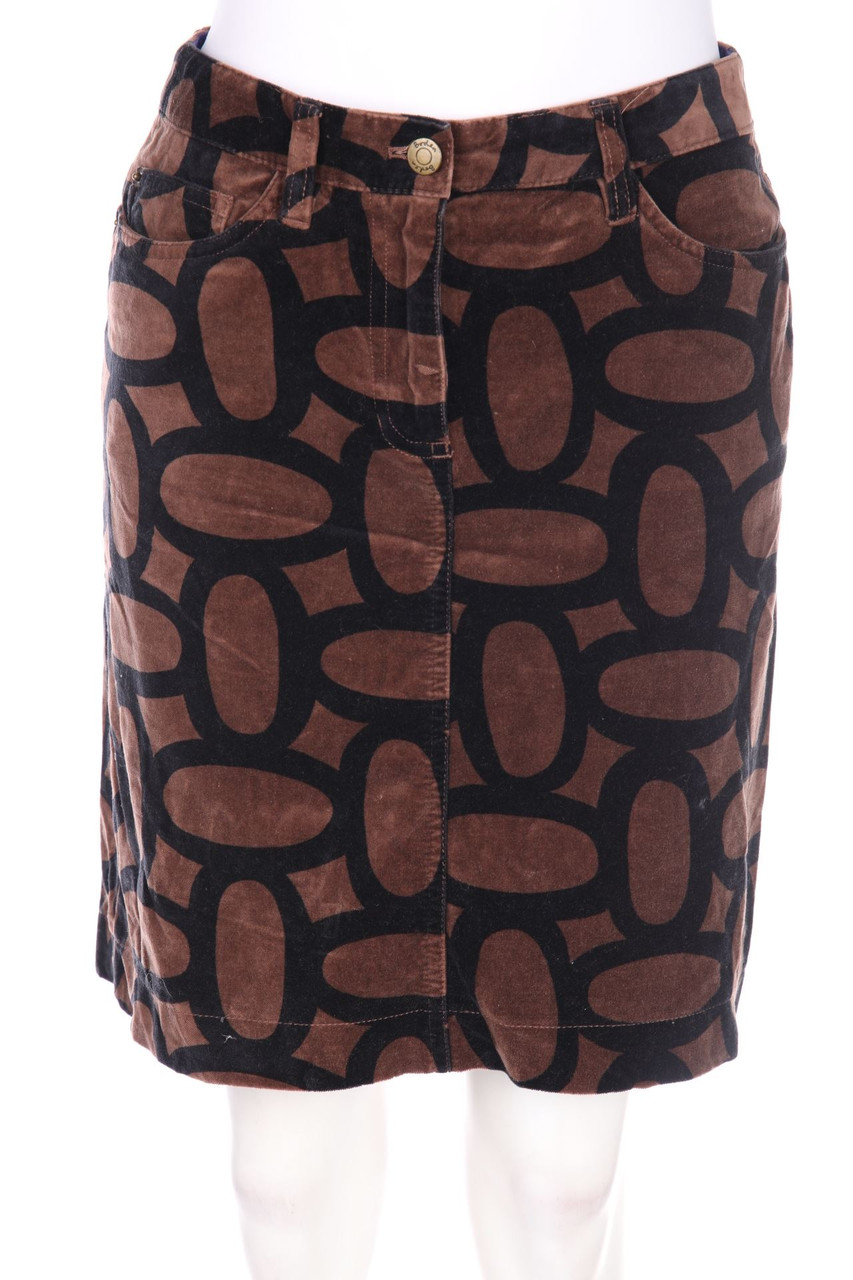 Boden - Minirock aus Samt mit Print - D 34