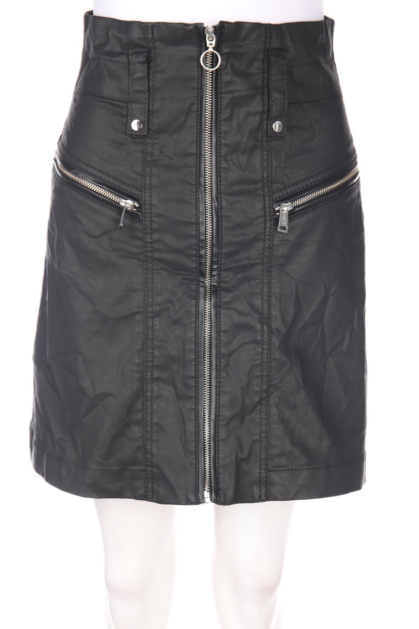 GUESS - Coated-High Waist-Minirock - D 40