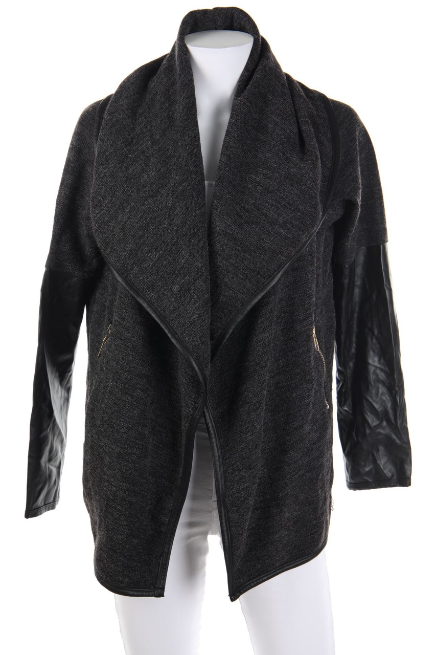 Peace n´ Love - Jacke mit Kunstleder-Details - M