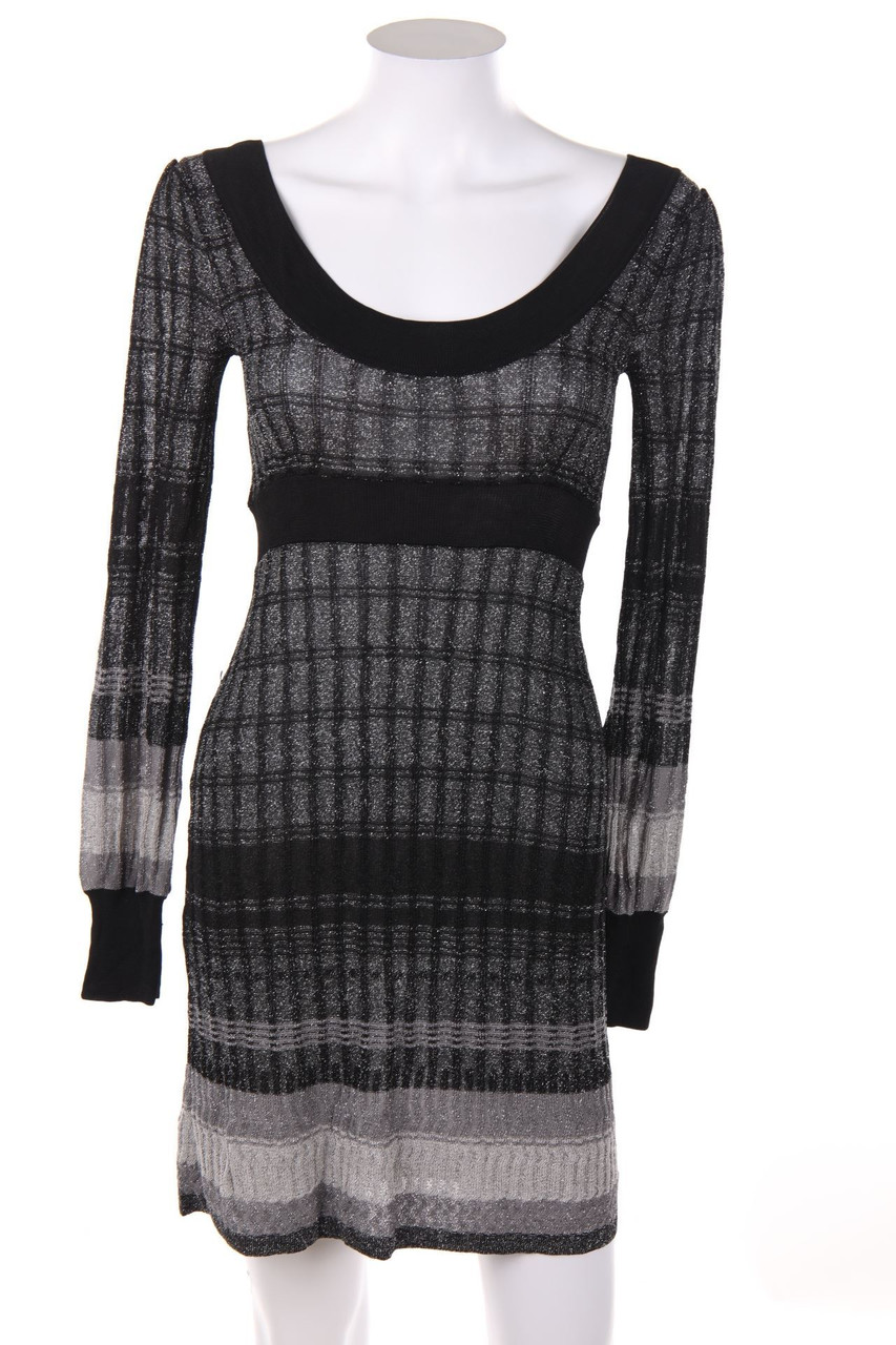 OASIS - Strickkleid mit Metallic-Effekt - XS