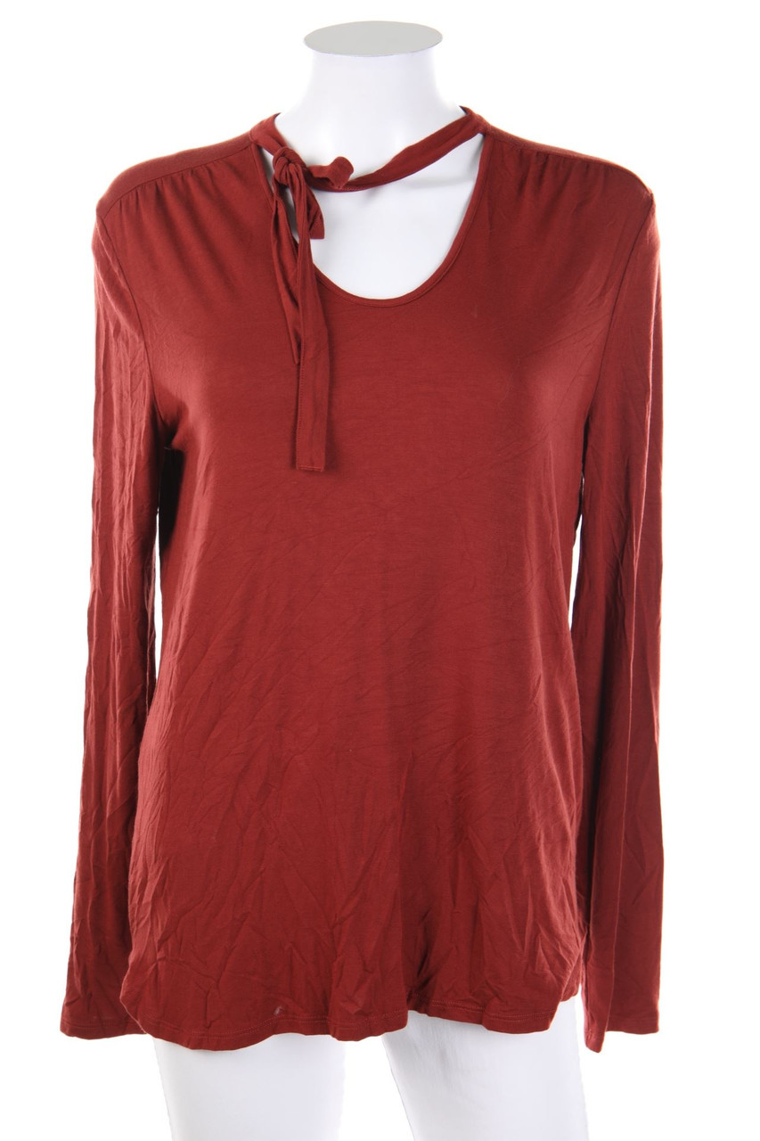 re.draft - Longsleeve-Shirt mit Schleife - M