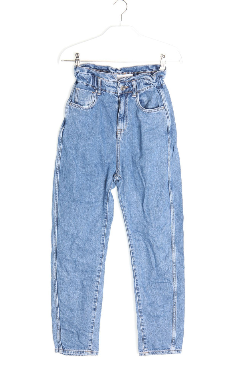 MANGO DENIM - Denim-Used Look Straight Cut Jeans - D 30