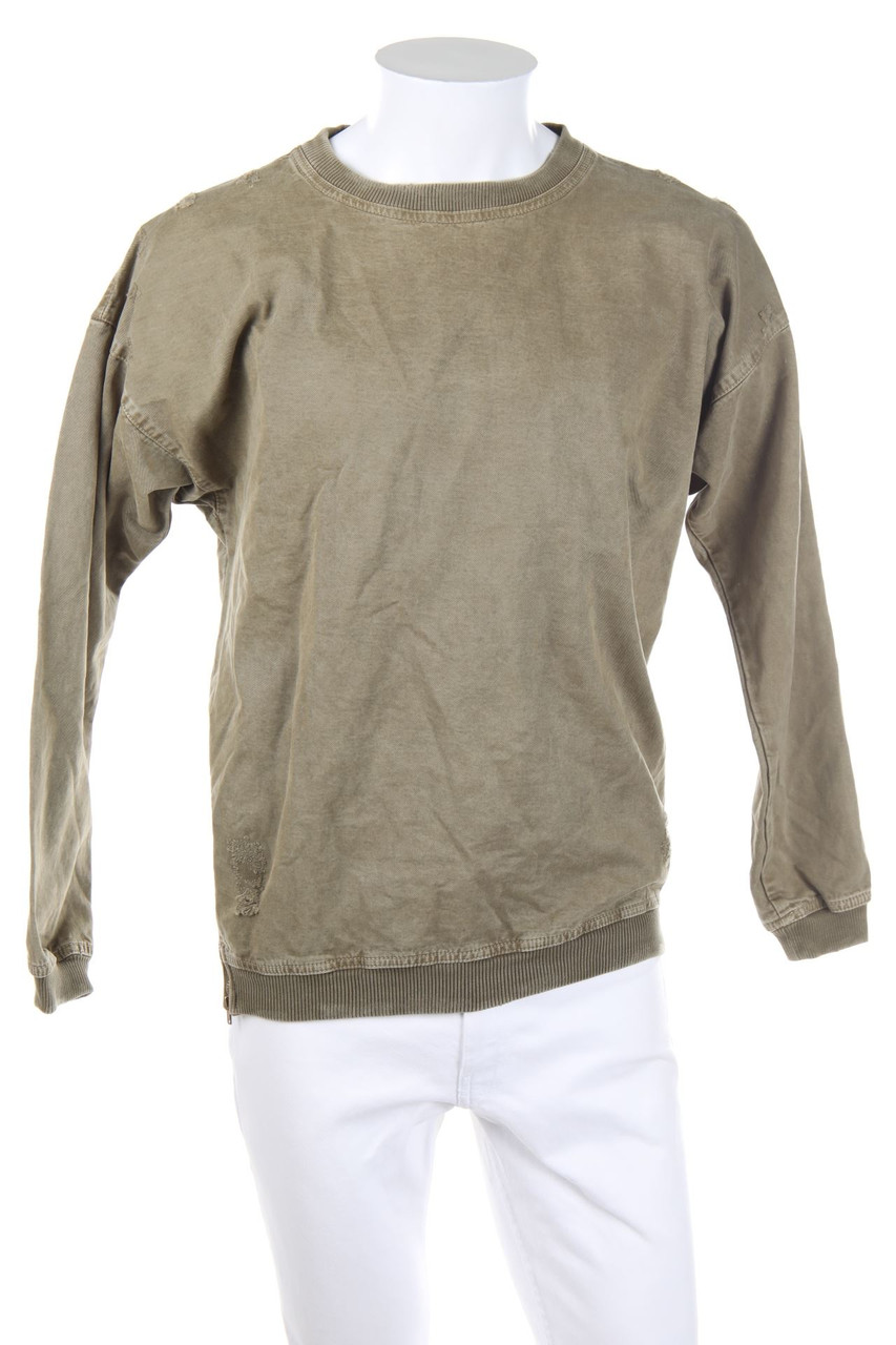 ZARA MAN - Sweatshirt im Destroyed Look - S