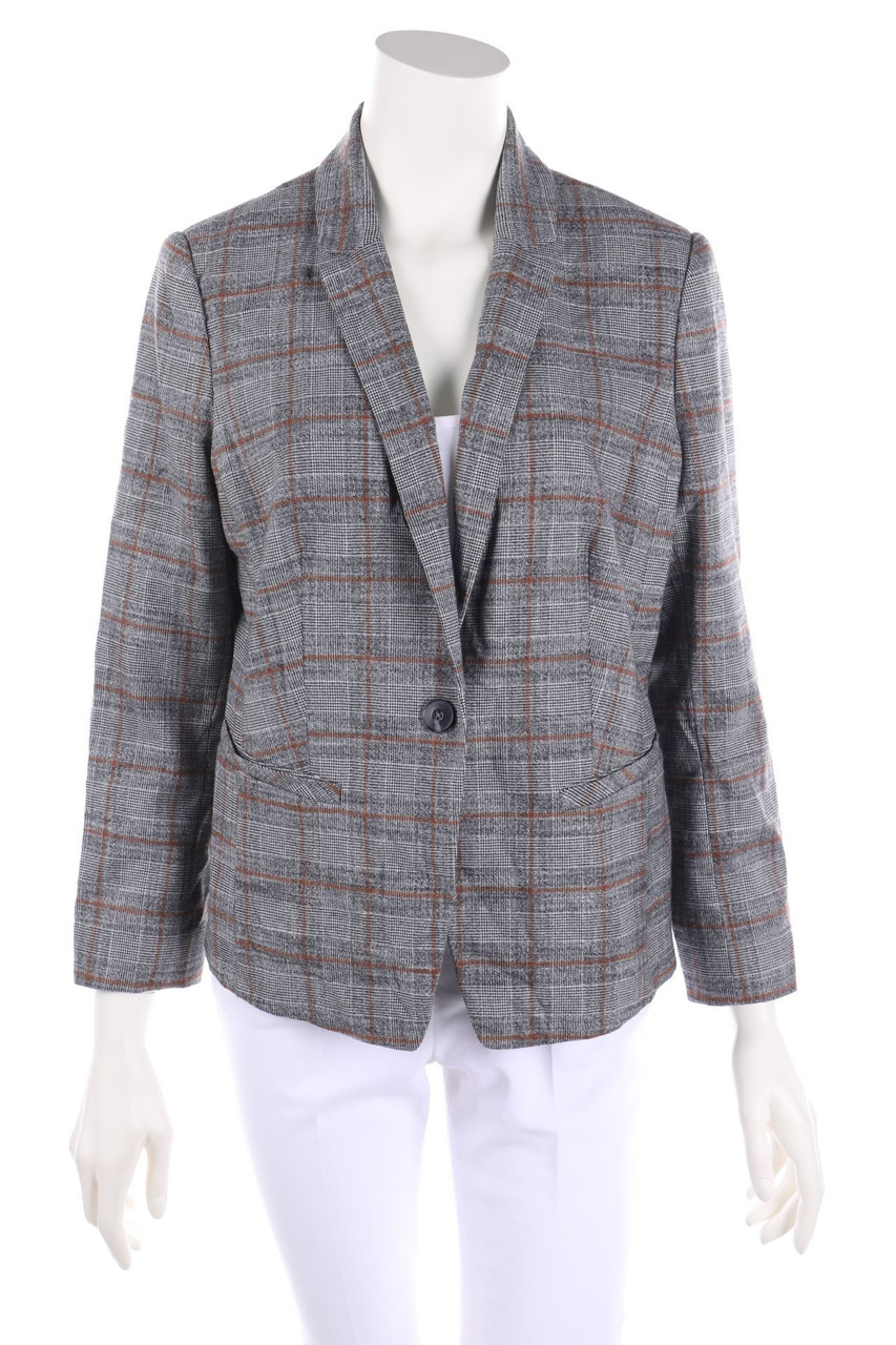 comma - Blazer mit Karo-Muster - D 40