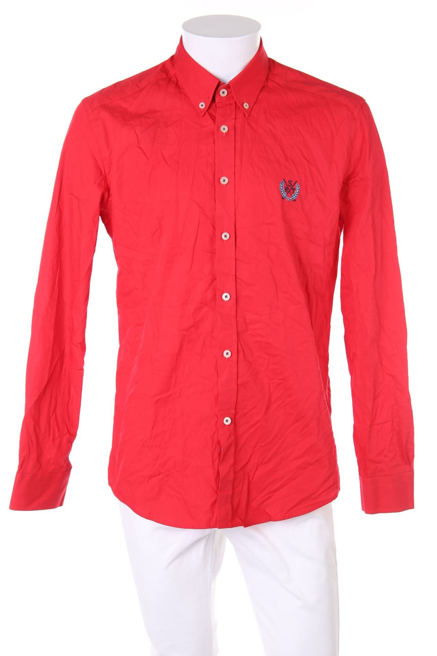 SIR RAYMOND TAILOR - Button-down-Hemd mit Logo-Stickerei - M