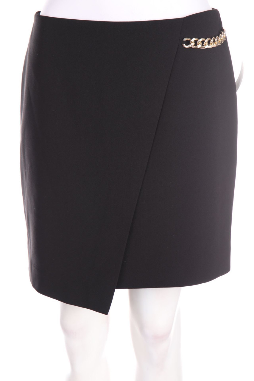 H&M - Minirock in Wickel-Optik mit Kette - D 38