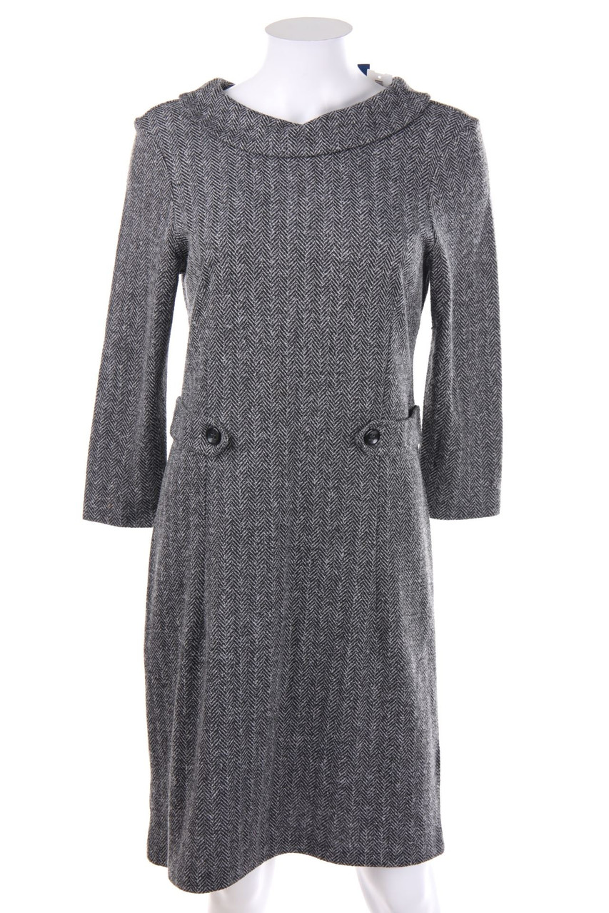 TOM TAILOR - Strickkleid mit 3/4-Ärmel mit Muster - D 40