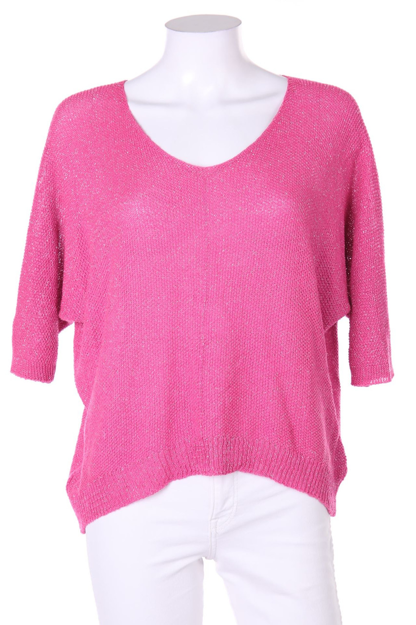 My Hailys - Batwing-Pullover mit Metallic-Effekt - D 36-38